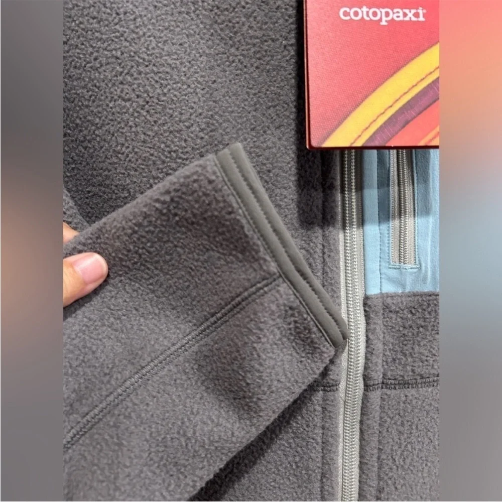 Cotopaxi Women's XL Arabazo Hooded Jacket Tempest Cinder Grey Blue Full Zip NWT